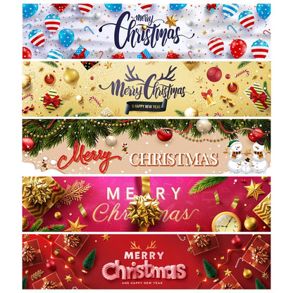 Merry Christmas Banner Christmas Decor for Home Outdoor 2024 Navidad Noel Christmas Ornaments Xmas Gifts New Year 2025