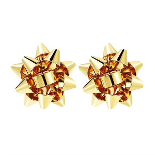 Christmas Bow Earrings Xmas Present Bow Earrings Christmas Stud Earrings for Women Girls 2023 Fashion New Year Gift