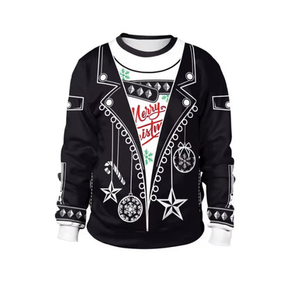 New Listing Christmas Sweaters Stylish Unisex Men Women Santa Claus Ugly Christmas Sweater Novelty Sexy Retro Crew-Neck Hoodie