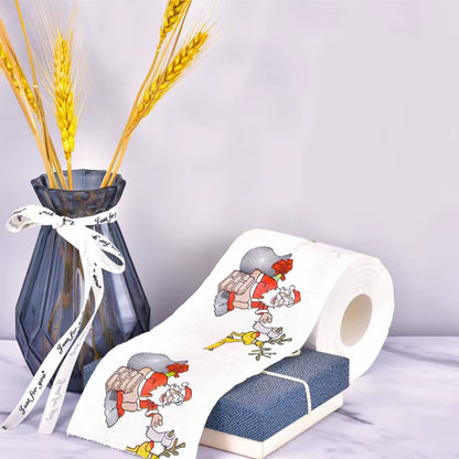 Christmas Pattern Color Toilet Paper, Santa Christmas Tree Printed Tissue, Home Gifts, Happy New Year, 2024