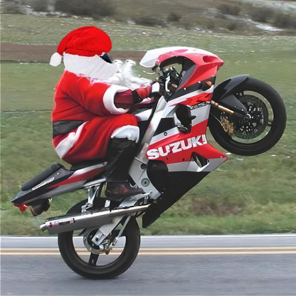 Christmas Helmet Cover for Motorcycle Helmet, Santa Claus Xmas Motorcycle Helmet Cover Funny Riding Gear Gifts