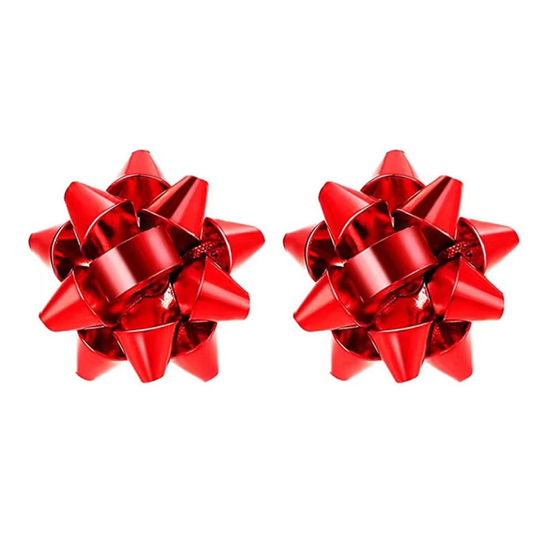Christmas Bow Earrings Xmas Present Bow Earrings Christmas Stud Earrings for Women Girls 2023 Fashion New Year Gift