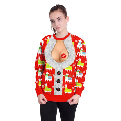 New Listing Christmas Sweaters Stylish Unisex Men Women Santa Claus Ugly Christmas Sweater Novelty Sexy Retro Crew-Neck Hoodie