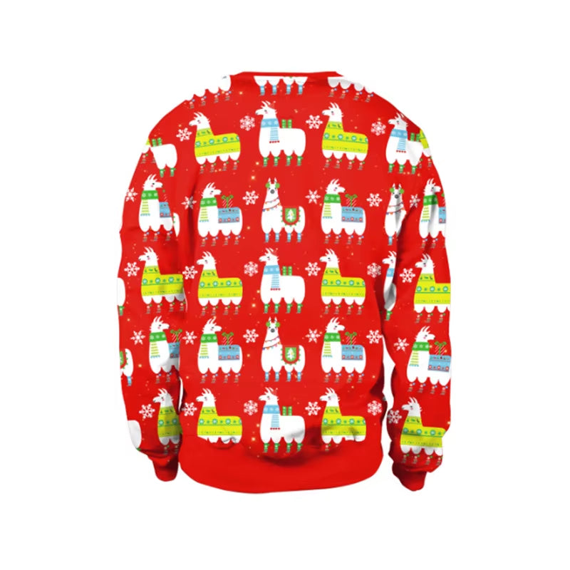 New Listing Christmas Sweaters Stylish Unisex Men Women Santa Claus Ugly Christmas Sweater Novelty Sexy Retro Crew-Neck Hoodie