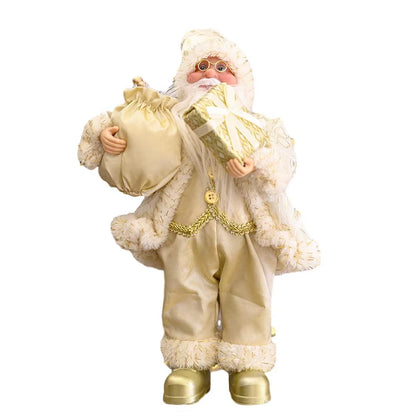 Santa Claus Decoration Decorative Desktop Santa Claus Figure Portable Lifelike Santa Doll Figurine Perfect Ornament