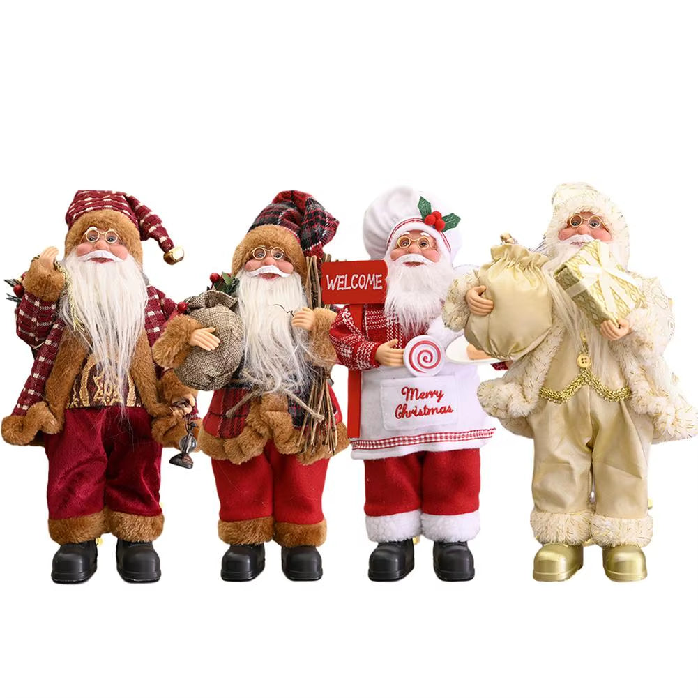 Santa Claus Decoration Decorative Desktop Santa Claus Figure Portable Lifelike Santa Doll Figurine Perfect Ornament